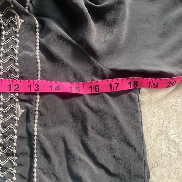 Johnny Was Workshop Luana Silk Peasant Blouse - Picture 14 of 16